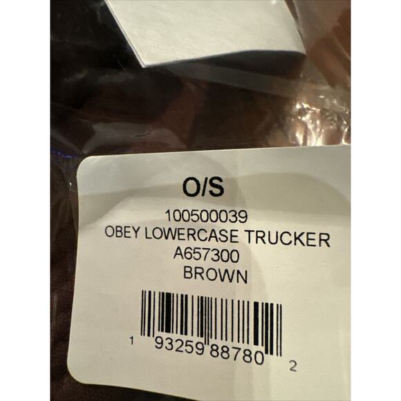 Obey Hat Cap Adult Brown Snapback Propoganda Streetwear Spellout Logo - Picture 5 of 6